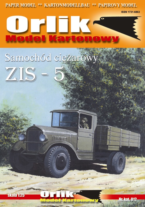 Nr. 12 Rosyjski samochód ciężarowy ZIS5 Wydawnictwo Orlik